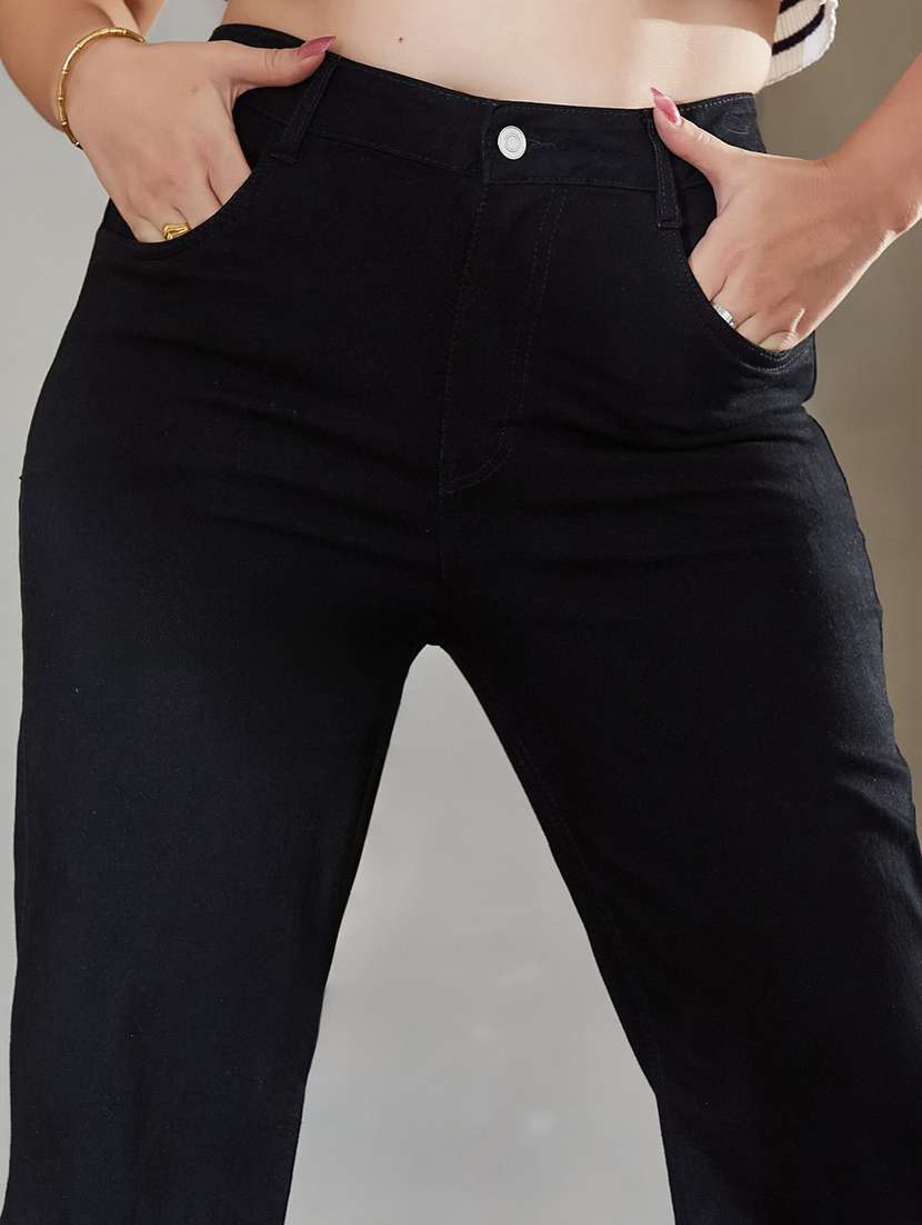 Women Solid High Rise Bootcut Jeans - 22737727 -  Standard Image - 1