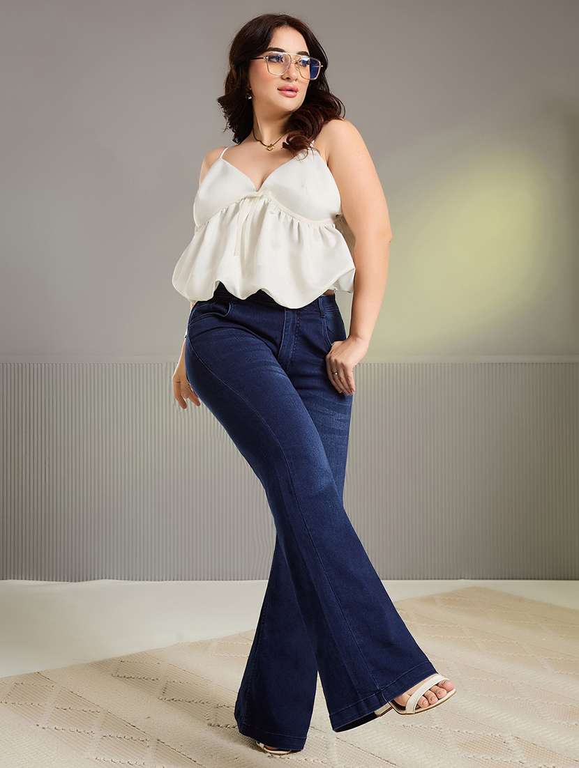 Women Washed High Rise Bootcut Jeans - 22737808 -  Standard Image - 4
