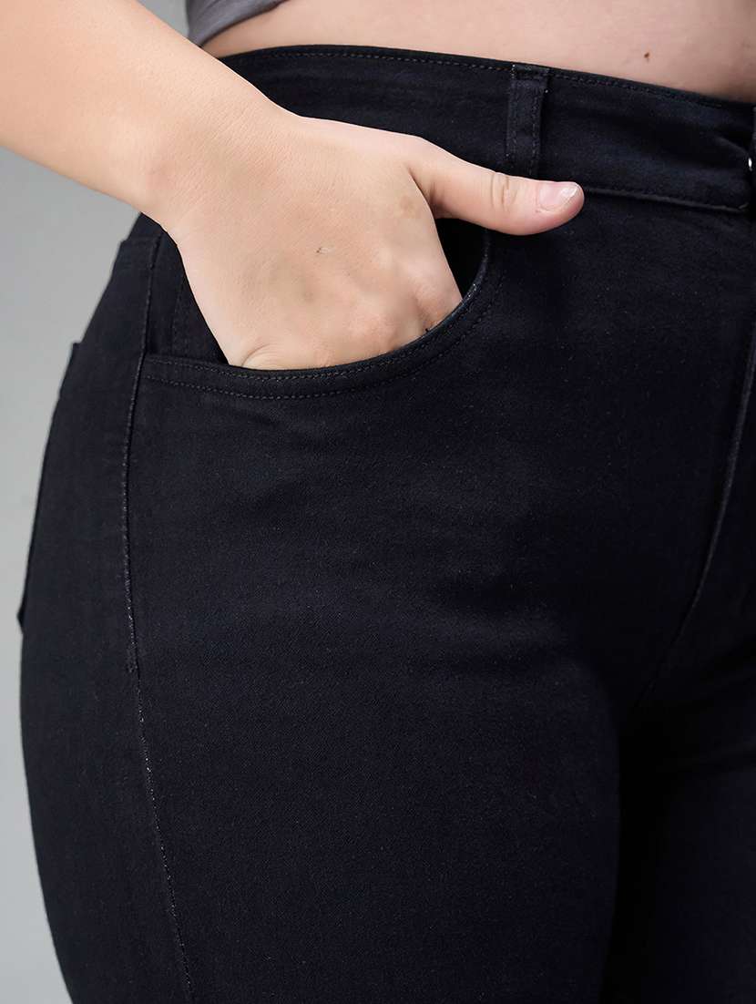Women Solid High Rise Skinny Fit Jeans - 22737934 -  Standard Image - 1