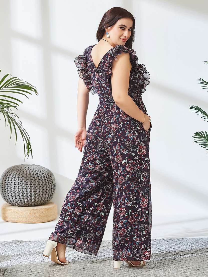 Women Printed Sleeveless Full Leg Jumpsuit - 22738152 -  Standard Image - 4
