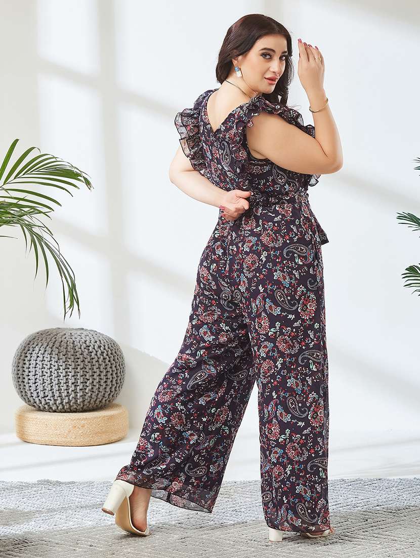 Women Printed Sleeveless Full Leg Jumpsuit - 22738154 -  Standard Image - 4