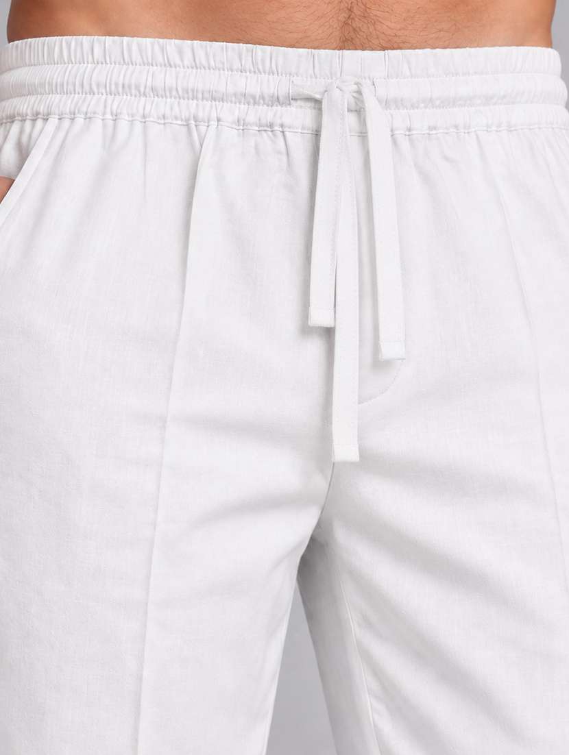 Men Solid Mid Rise Ethnic Bottom Wear Pyjama - 22738609 -  Standard Image - 1