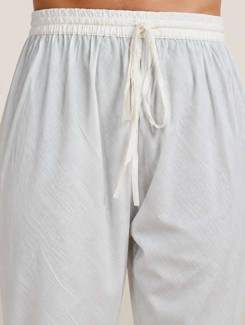 Men Solid Mid Rise Ethnic Bottom Wear Churidar Pyjama - 22738615 -  Standard Image - 1