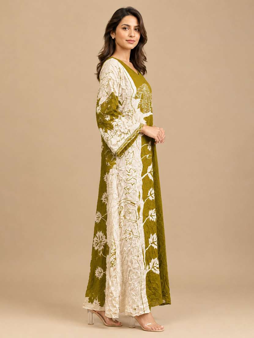 Women Printed Long Sleeves Nighty - 22741787 -  Standard Image - 1