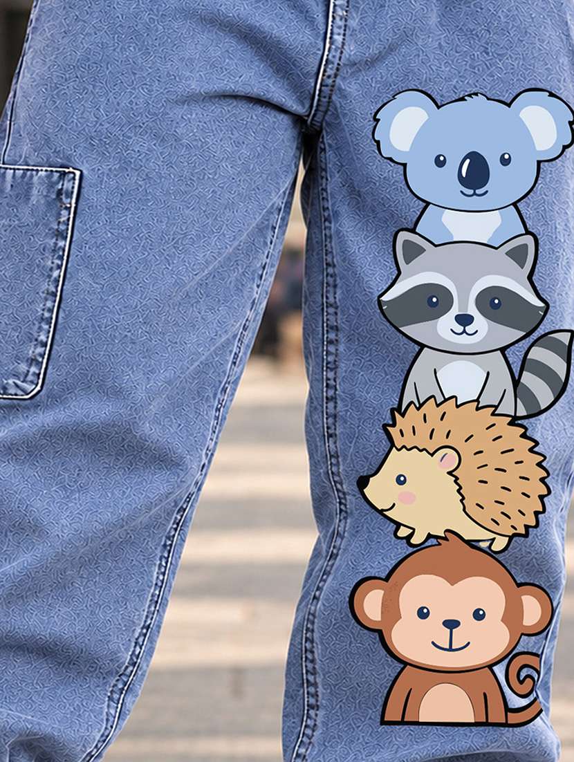 Boys Printed Mid Rise Regular Fit Jogger - 22743751 -  Standard Image - 1