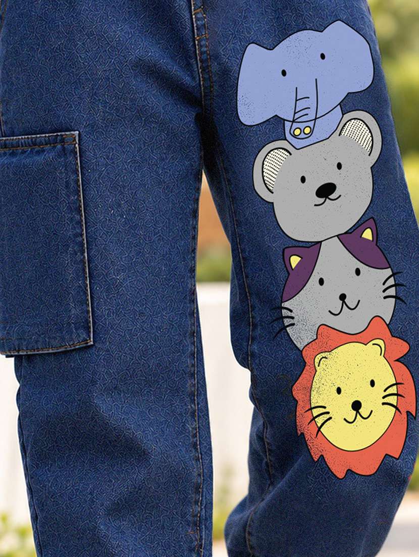Boys Printed Mid Rise Regular Fit Jogger - 22743753 -  Standard Image - 1