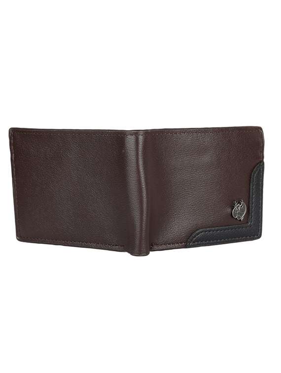 Brown Leather Flap Wallet With Pen Gift Set - 22744134 -  Standard Image - 1
