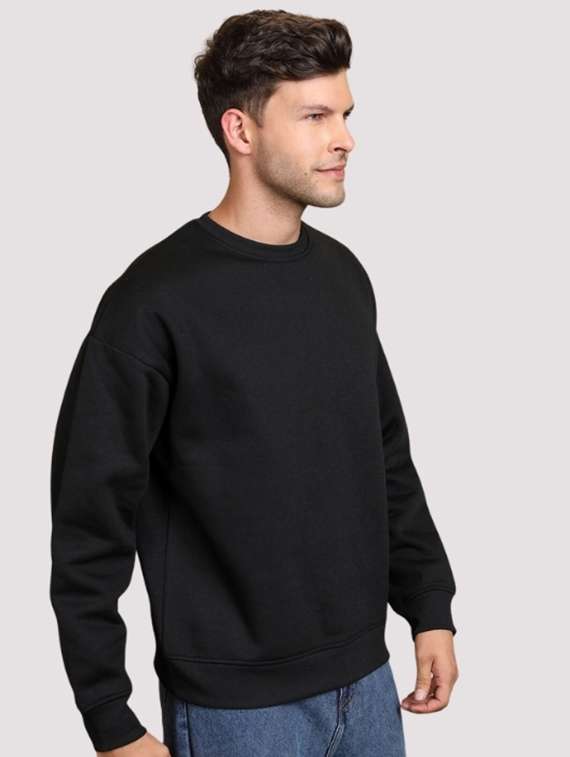Men Solid Long Sleeve Regular Fit Sweatshirt - 22744138 -  Standard Image - 1