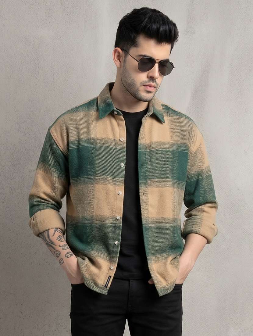 Men Checkered Long Sleeve Regular Fit Casual Shirt - 22744165 -  Standard Image - 1