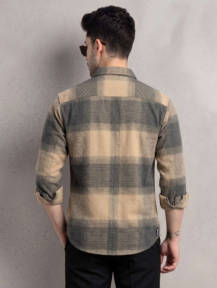 Men Checkered Long Sleeve Regular Fit Casual Shirt - 22744167 -  Standard Image - 4