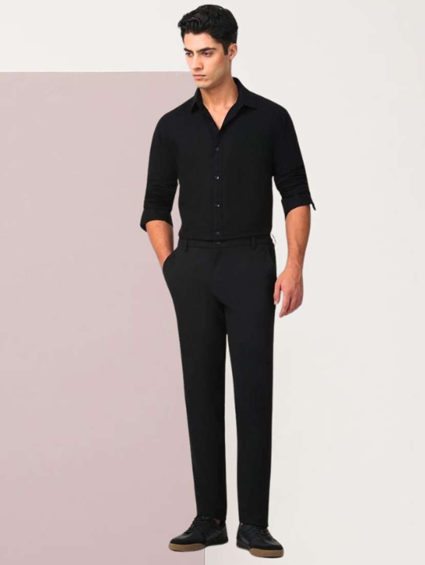 Men Solid Long Sleeve Regular Fit Casual Shirt - 22744190 -  Standard Image - 4