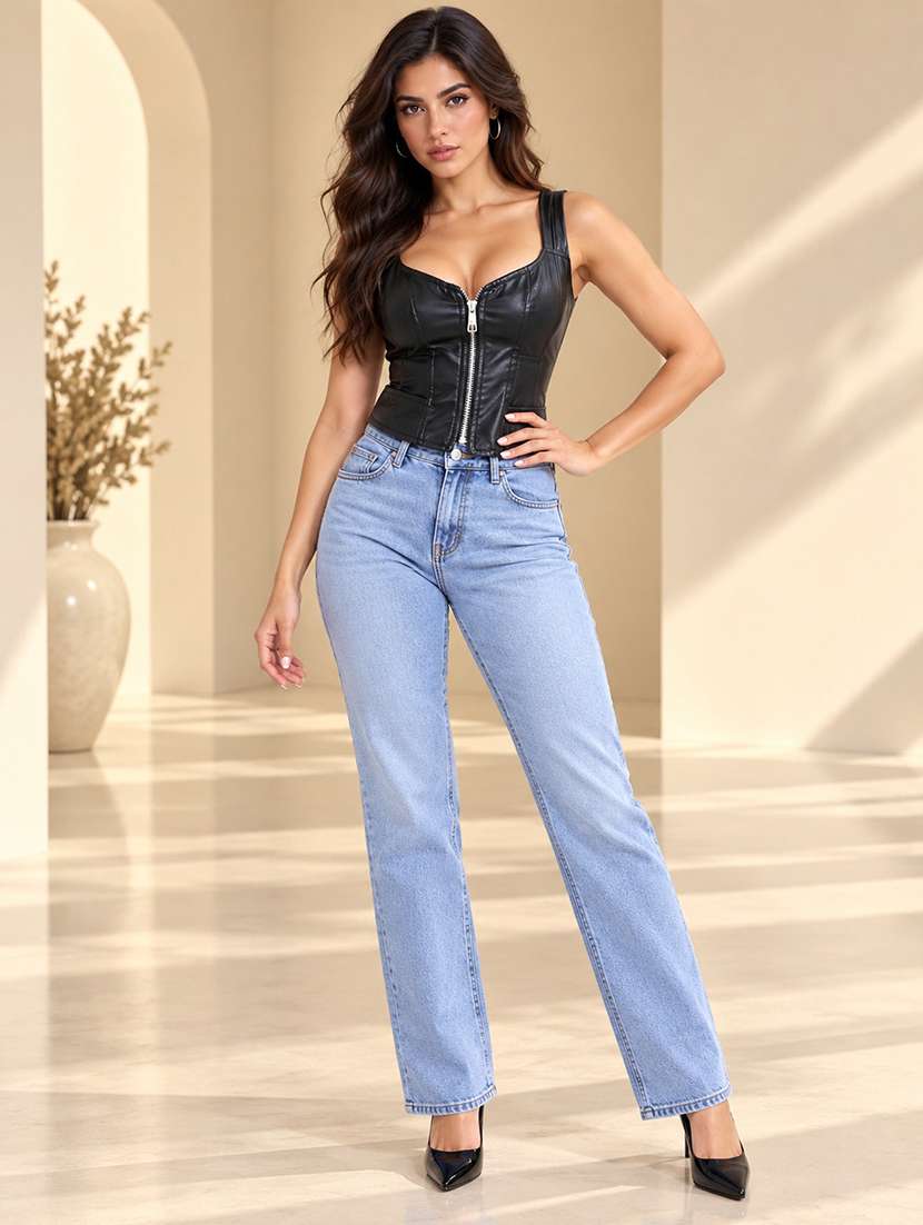 Women Solid Sleeveless Slim Fit Vest Top - 22744413 -  Standard Image - 4