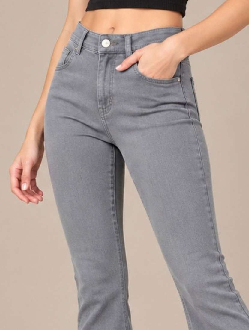 Women Solid High Rise Bootcut Jeans - 22744425 -  Standard Image - 1