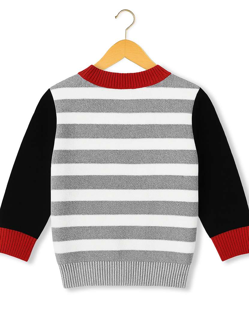 Boys Striped Long Sleeves Regular Sweater - 22745339 -  Standard Image - 1