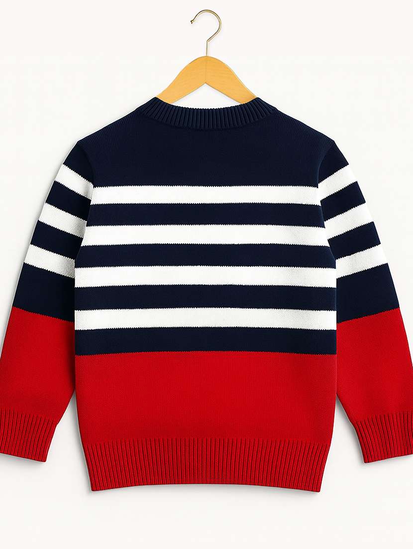 Girls Colourblocked Long Sleeves Regular Sweater - 22745362 -  Standard Image - 1