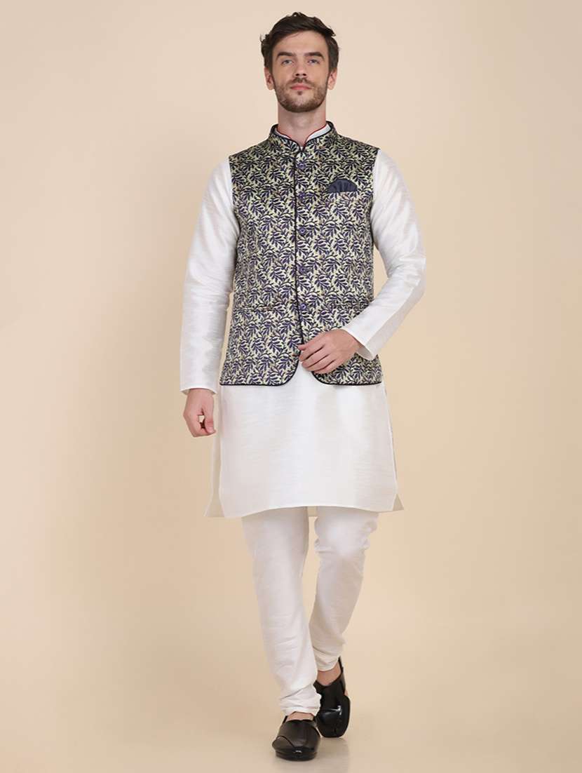 Men Printed Sleeveless Nehru Jacket - 22745523 -  Standard Image - 6