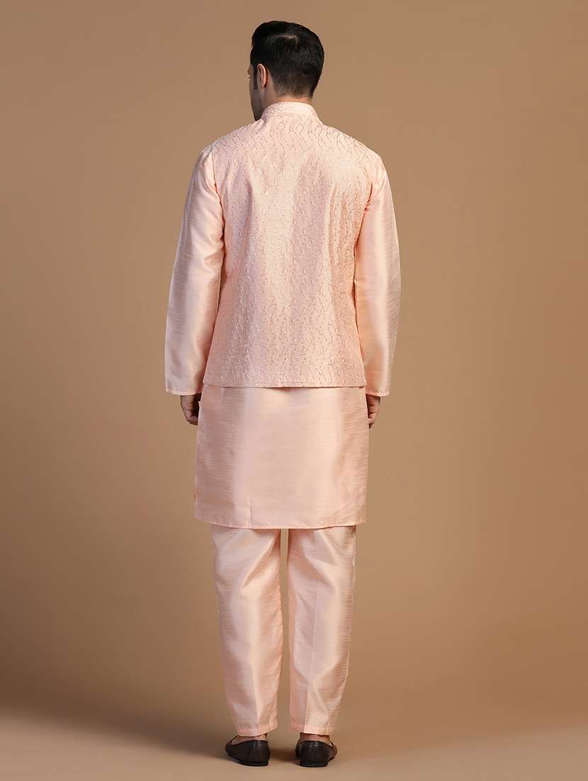 Men Embroidered Sleeveless Nehru Jacket - 22745569 -  Standard Image - 4