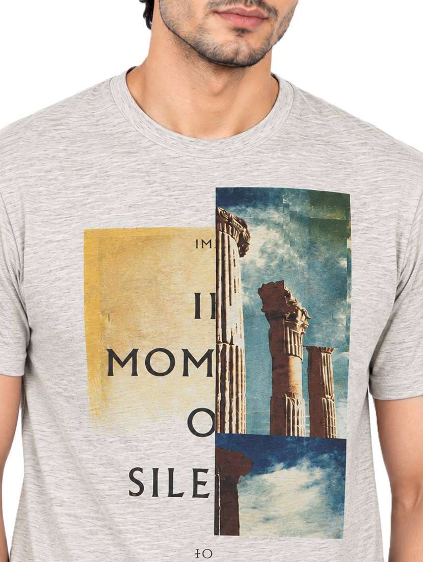Men Printed Short Sleeve Regular Fit T-shirt - 22746738 -  Standard Image - 1