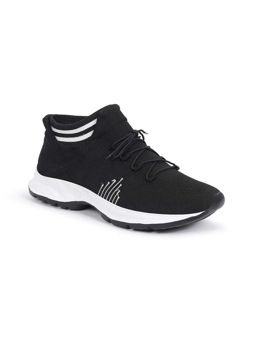 Men Black Lace Up Sport Shoe - 22750355 -  Standard Image - 1