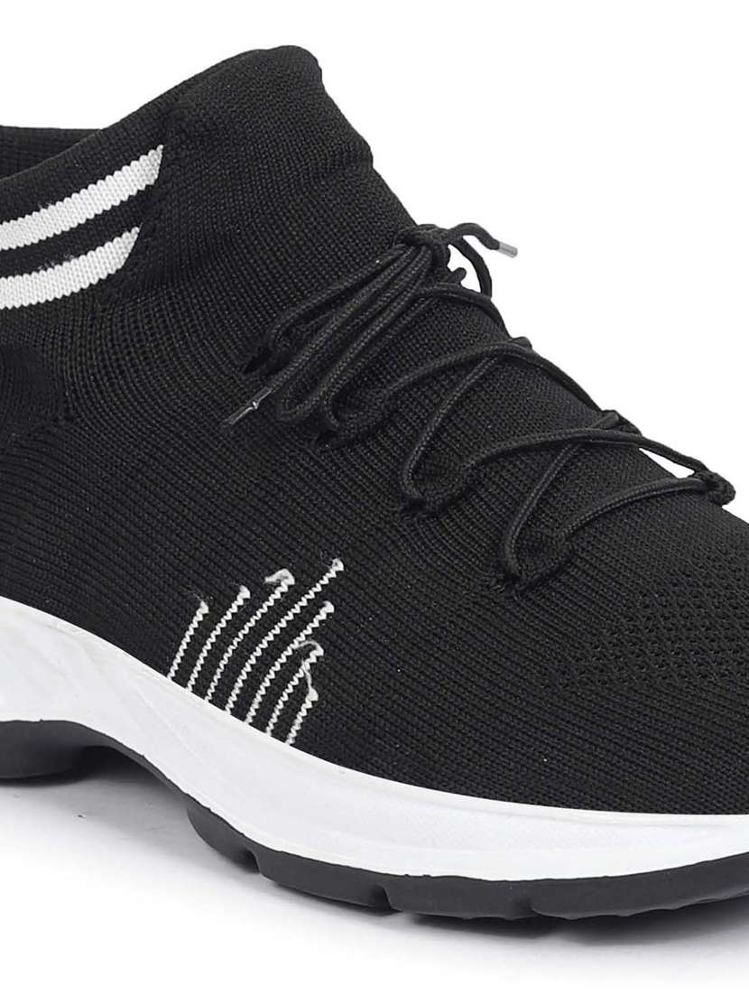 Men Black Lace Up Sport Shoe - 22750355 -  Standard Image - 4