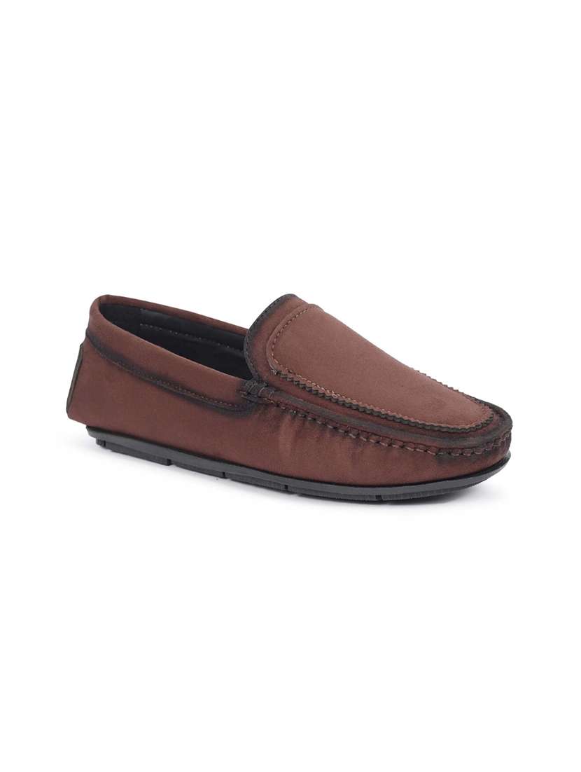 Men Maroon Slip On Loafer - 22750359 -  Standard Image - 1