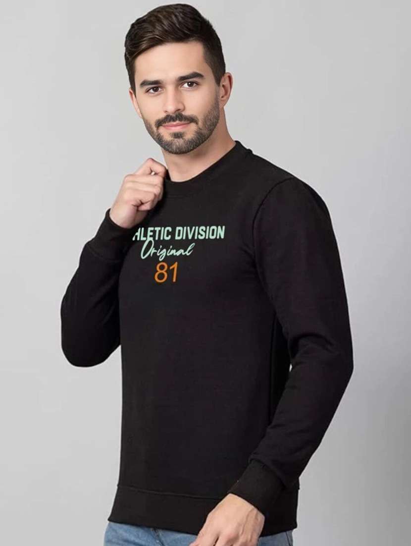 Men Printed Long Sleeve Regular Fit Sweatshirt - 22750435 -  Standard Image - 1