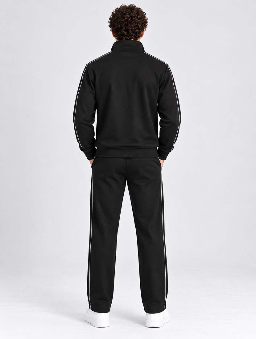 Men Solid Long Sleeve Full Length Track Suit - 22750467 -  Standard Image - 4