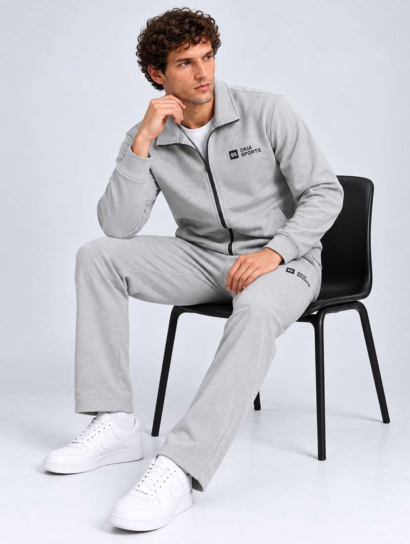 Men Solid Long Sleeve Full Length Track Suit - 22750468 -  Standard Image - 1