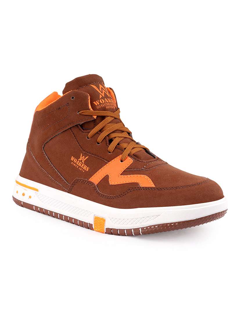 Men Brown Lace Up Sneaker - 22750510 -  Standard Image - 1