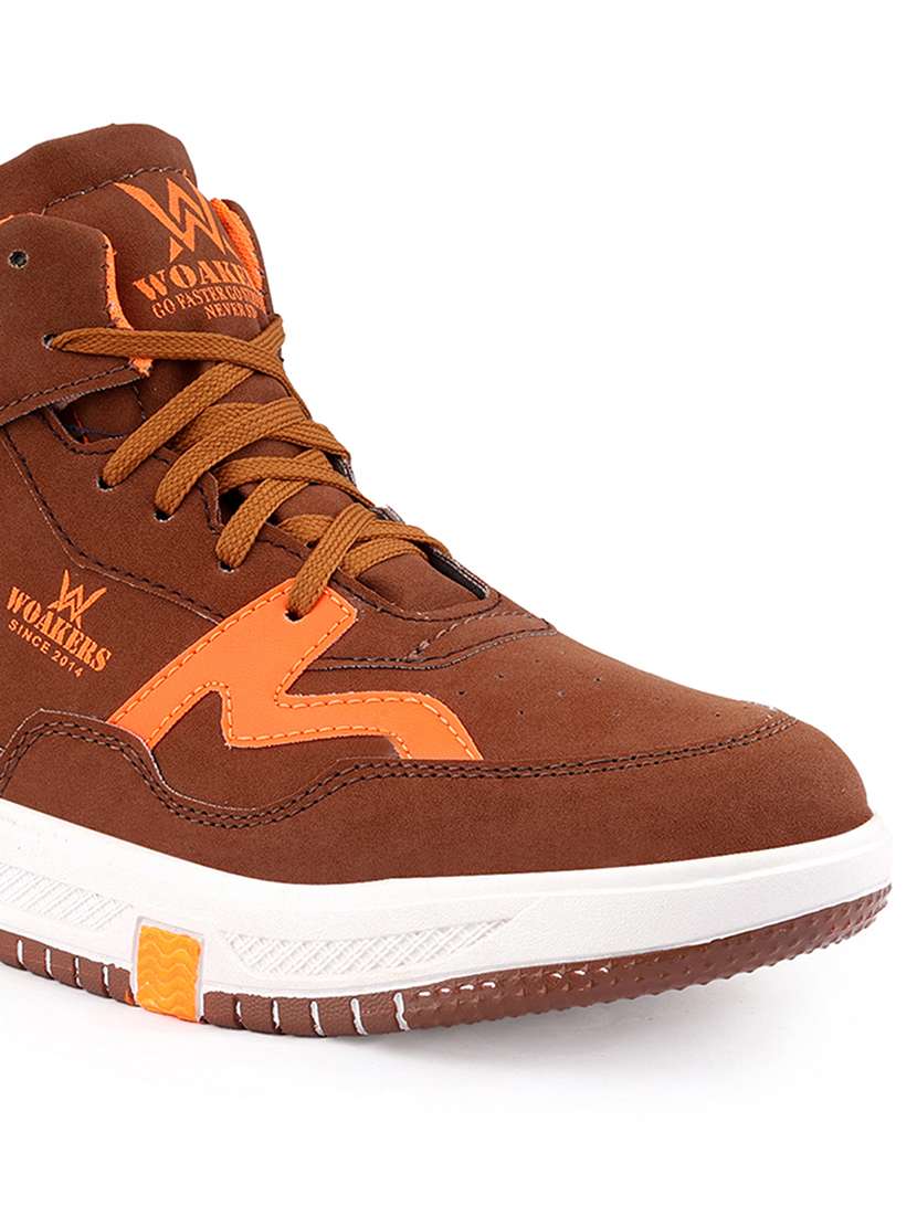 Men Brown Lace Up Sneaker - 22750510 -  Standard Image - 4
