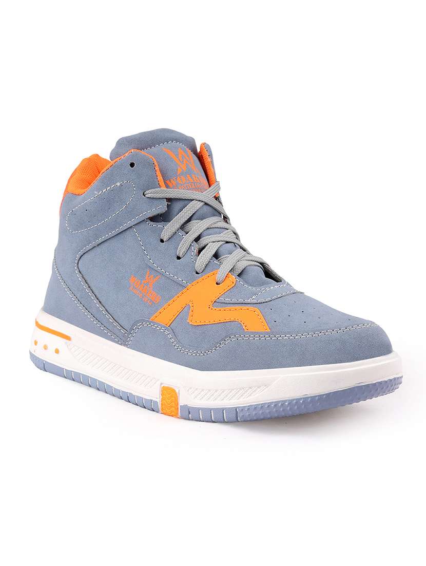Men Blue Lace Up Sneaker - 22750511 -  Standard Image - 1