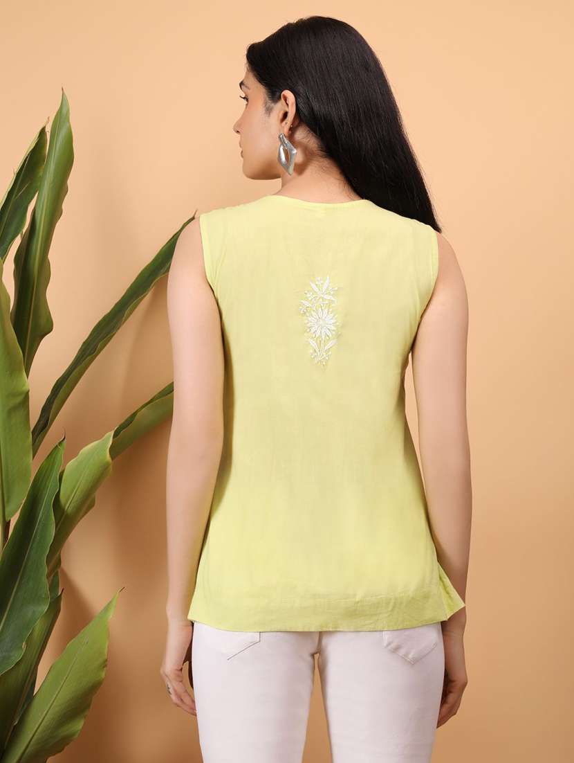 Women Embroidered Sleeveless A-line Top - 22751475 -  Standard Image - 4