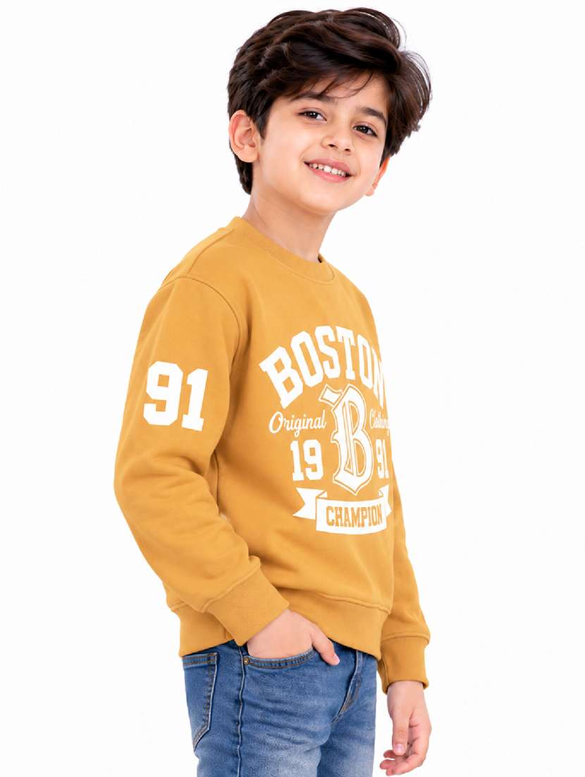 Boys Printed Long Sleeves Regular Fit Sweatshirt - 22755687 -  Standard Image - 1