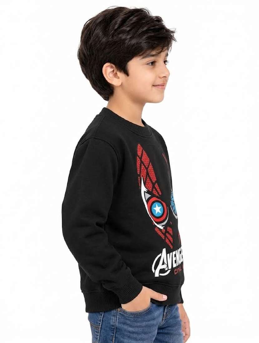 Boys Printed Long Sleeves Regular Fit Sweatshirt - 22755689 -  Standard Image - 1