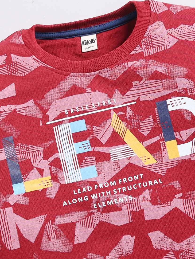 Boys Printed Long Sleeves Regular Fit Sweatshirt - 22755831 -  Standard Image - 1