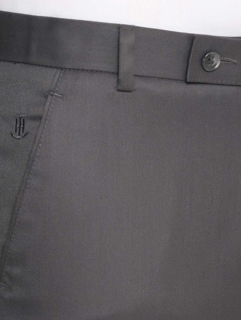 Men Solid Mid Rise Flat Front Formal Trouser - 22755851 -  Standard Image - 1