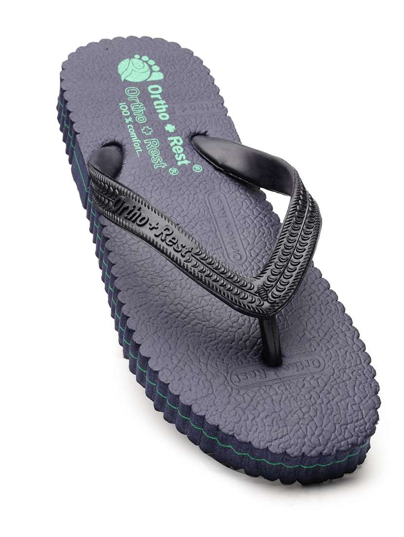 Men Navy Toe Separator Slipper - 22755914 -  Standard Image - 1