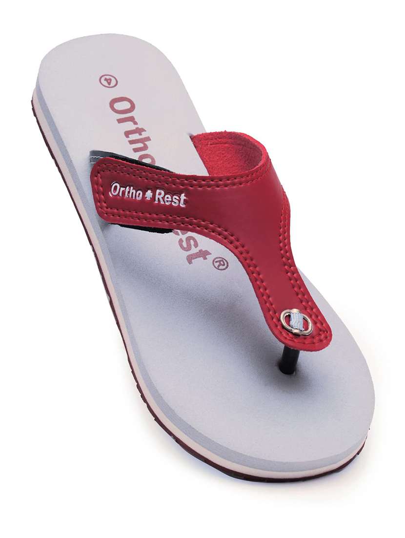 Women Maroon Orthosoft Flip Flop - 22755924 -  Standard Image - 1