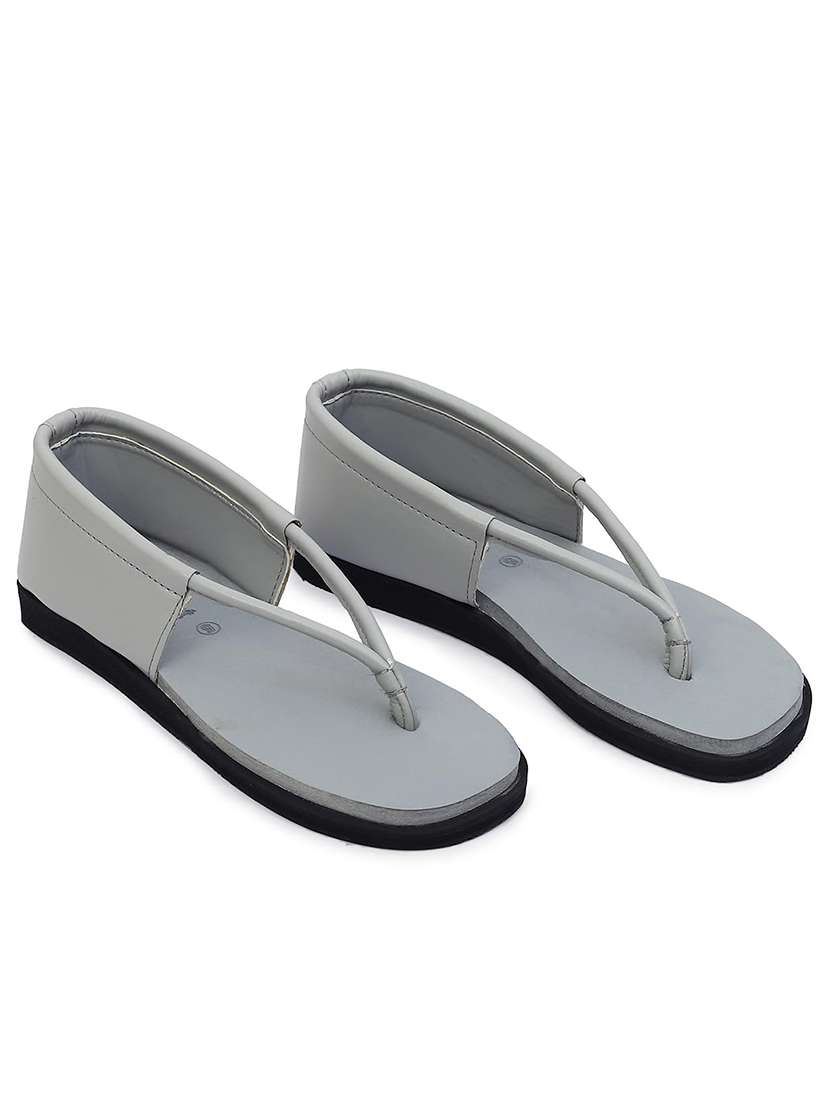 Women Solid Closed Back Flat Sandal - 22755929 -  Standard Image - 1