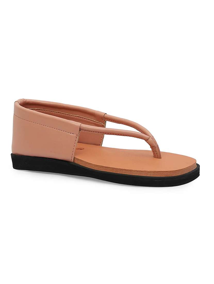 Women Solid Closed Back Flat Sandal - 22755930 -  Standard Image - 4