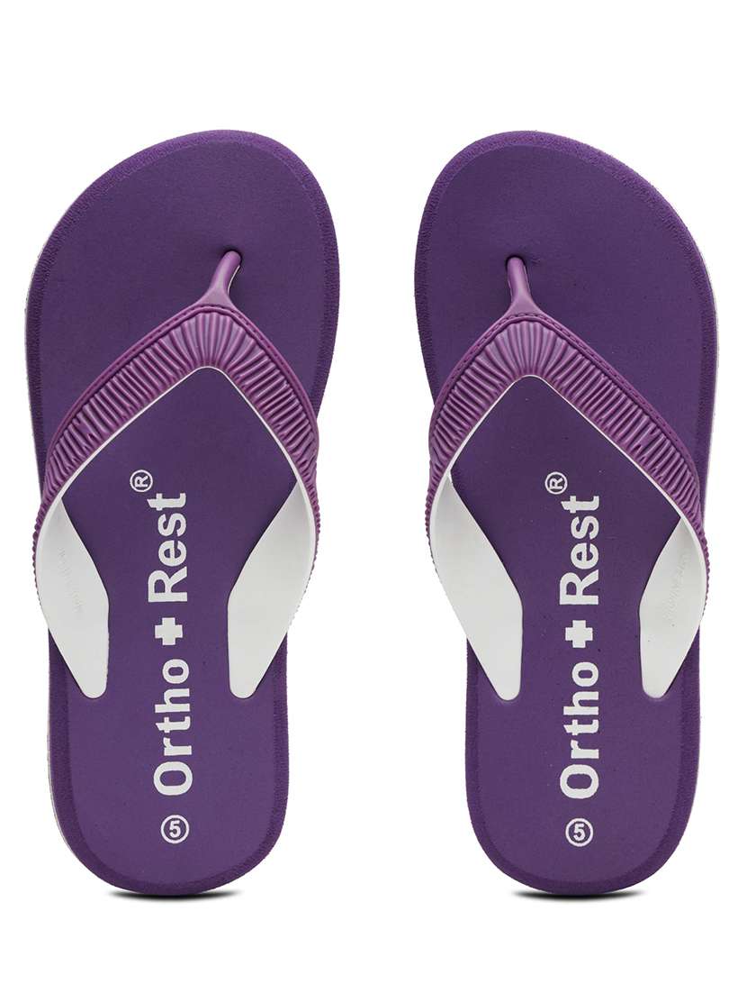 Purple Rubber Orthosoft Flip Flops - 22755937 -  Standard Image - 1