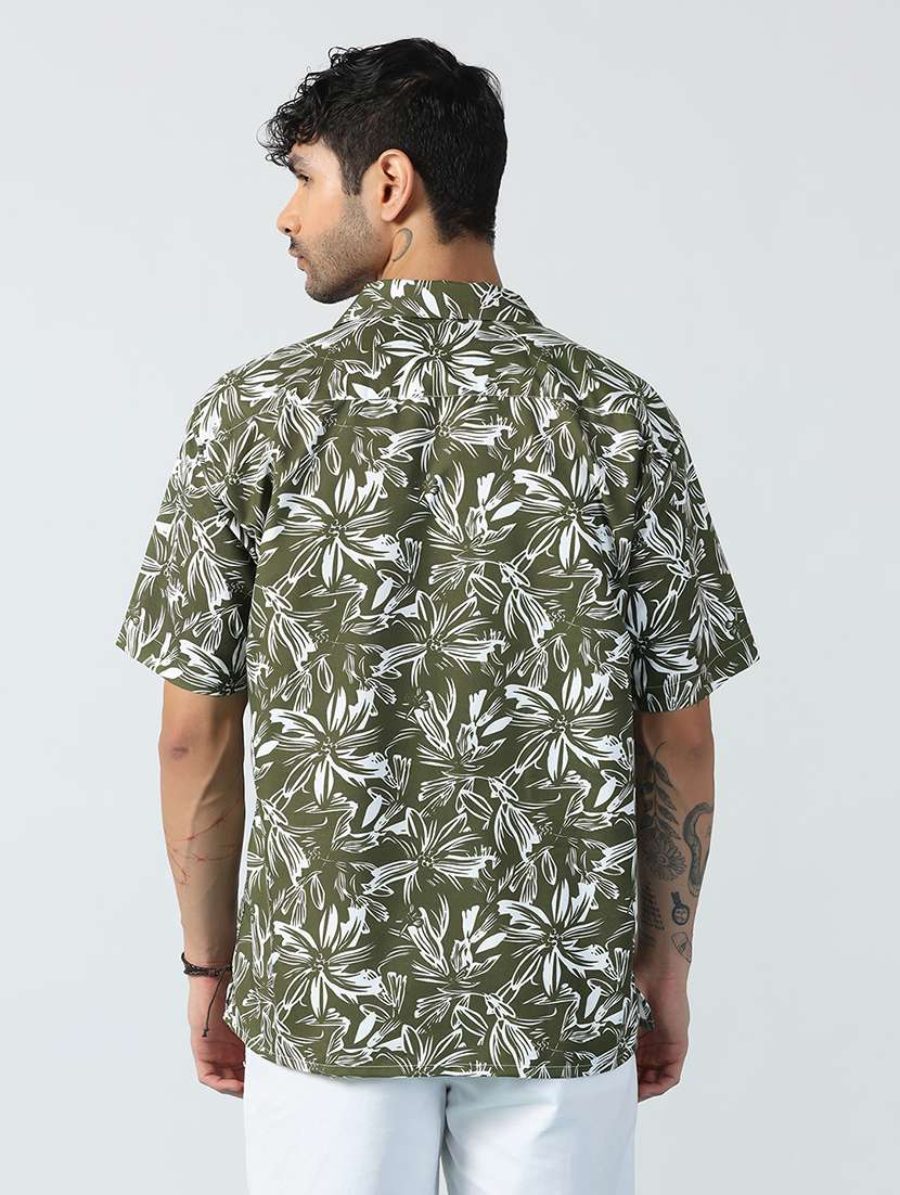Men Printed Short Sleeve Regular Fit Casual Shirt - 22756037 -  Standard Image - 4