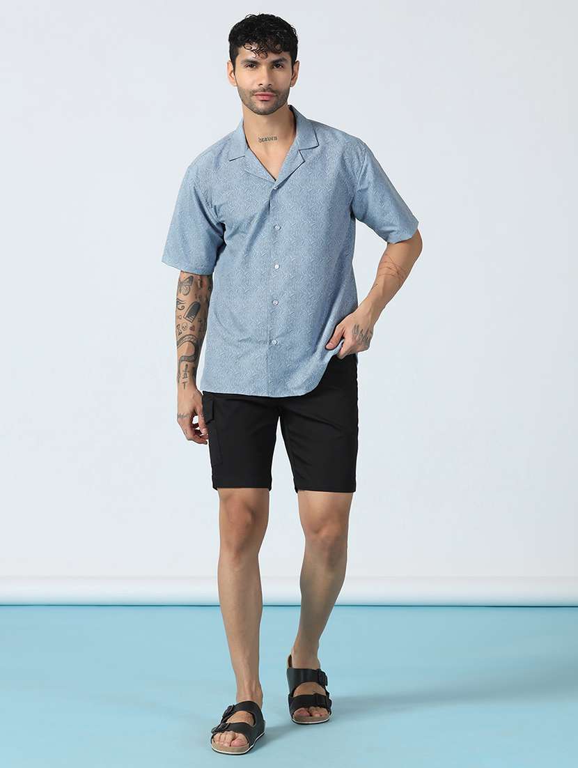 Men Printed Short Sleeve Regular Fit Casual Shirt - 22756042 -  Standard Image - 4