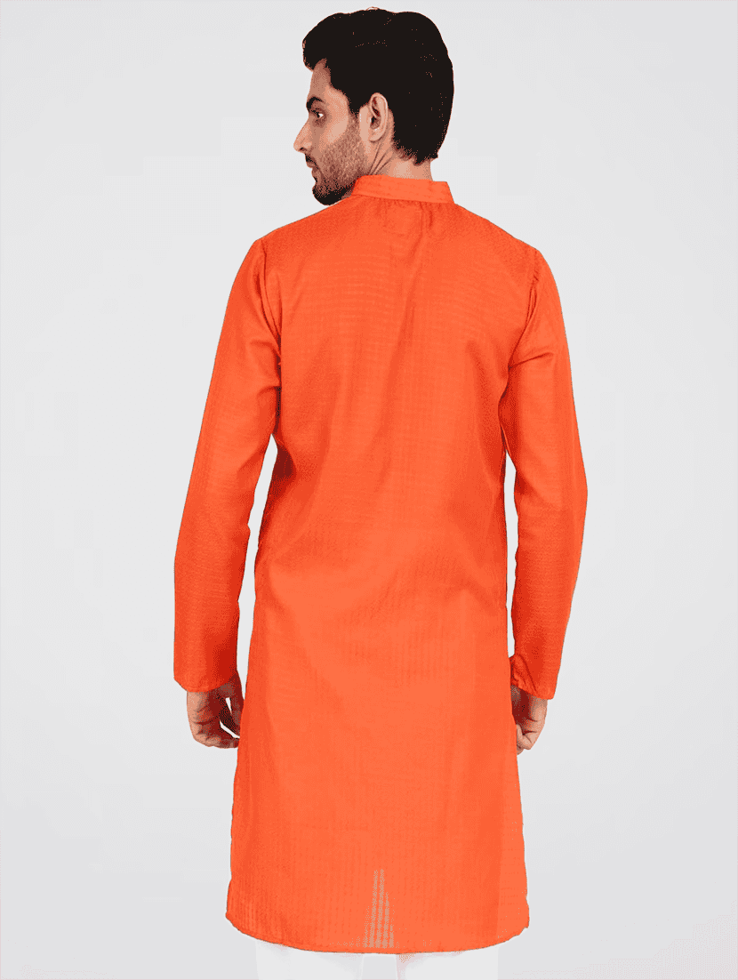 Men Self Design Mandarin Neck Kurta Pyjama Set - 22756129 -  Standard Image - 4