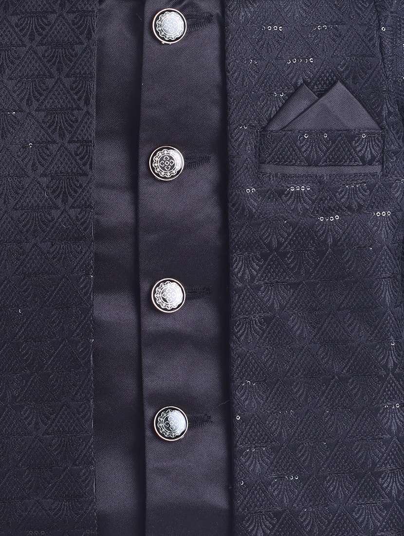 Boys Embroidered Long Sleeves Sherwani Set - 22756976 -  Standard Image - 1