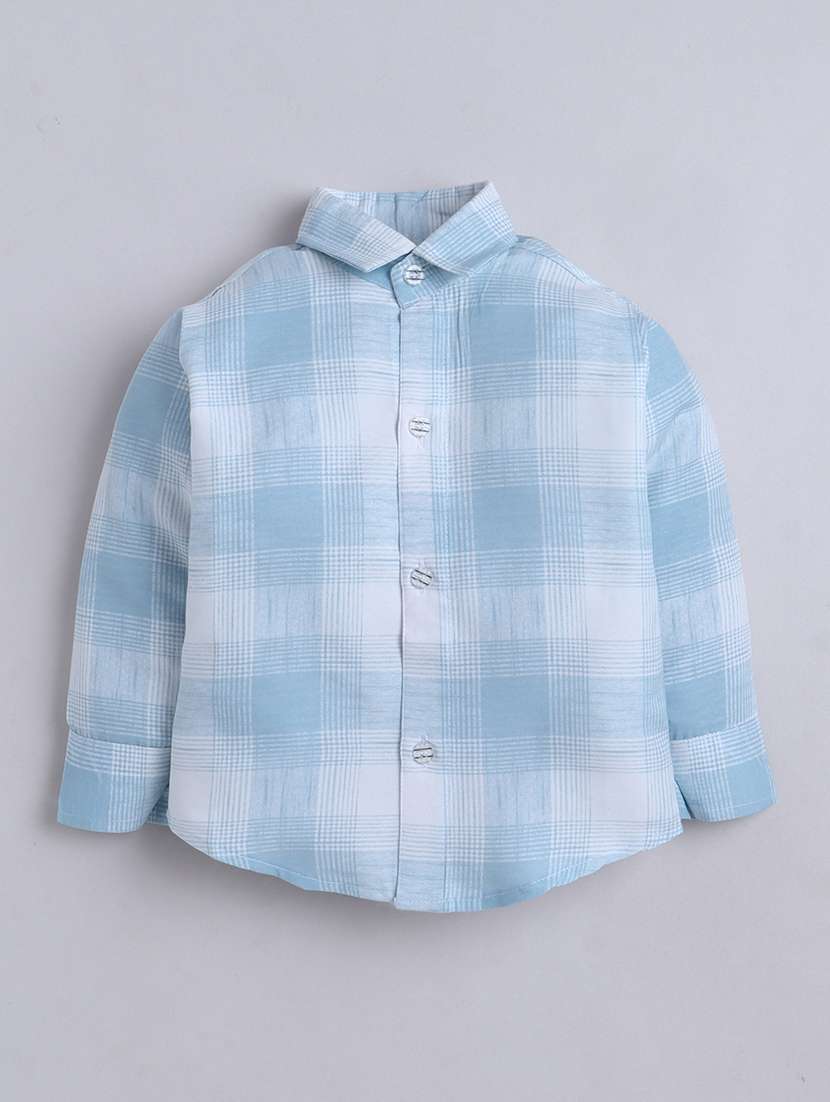 Boys Checkered Long Sleeves Regular Shirt - 22756994 -  Standard Image - 1