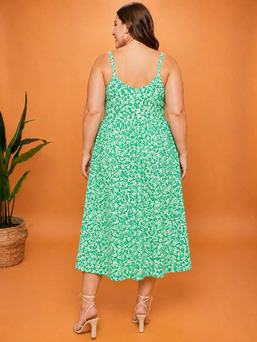 Women Printed Shoulder Strap A-line Dress - 22757045 -  Standard Image - 4