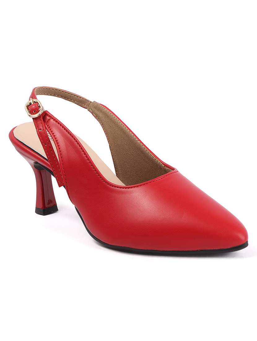 Women Solid Back Strap Pointed Sandal - 22757403 -  Standard Image - 1