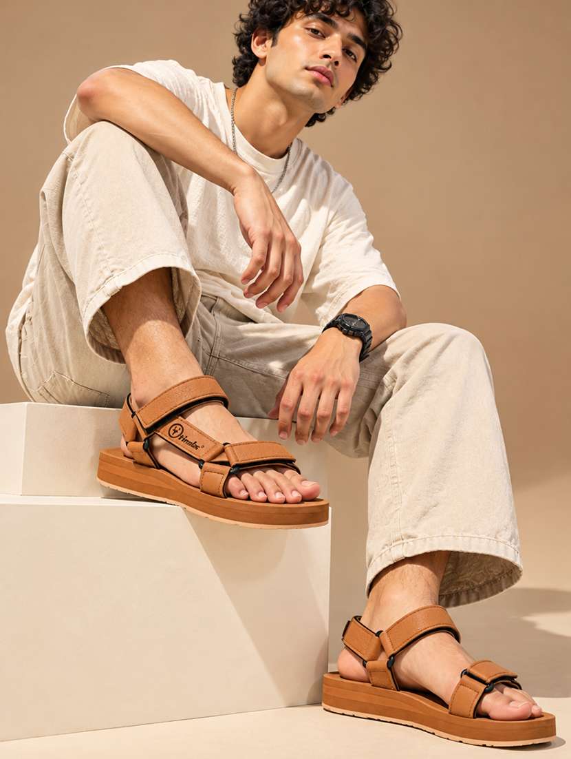 Men Solid Back Strap Floater Sandal - 22761404 -  Standard Image - 4