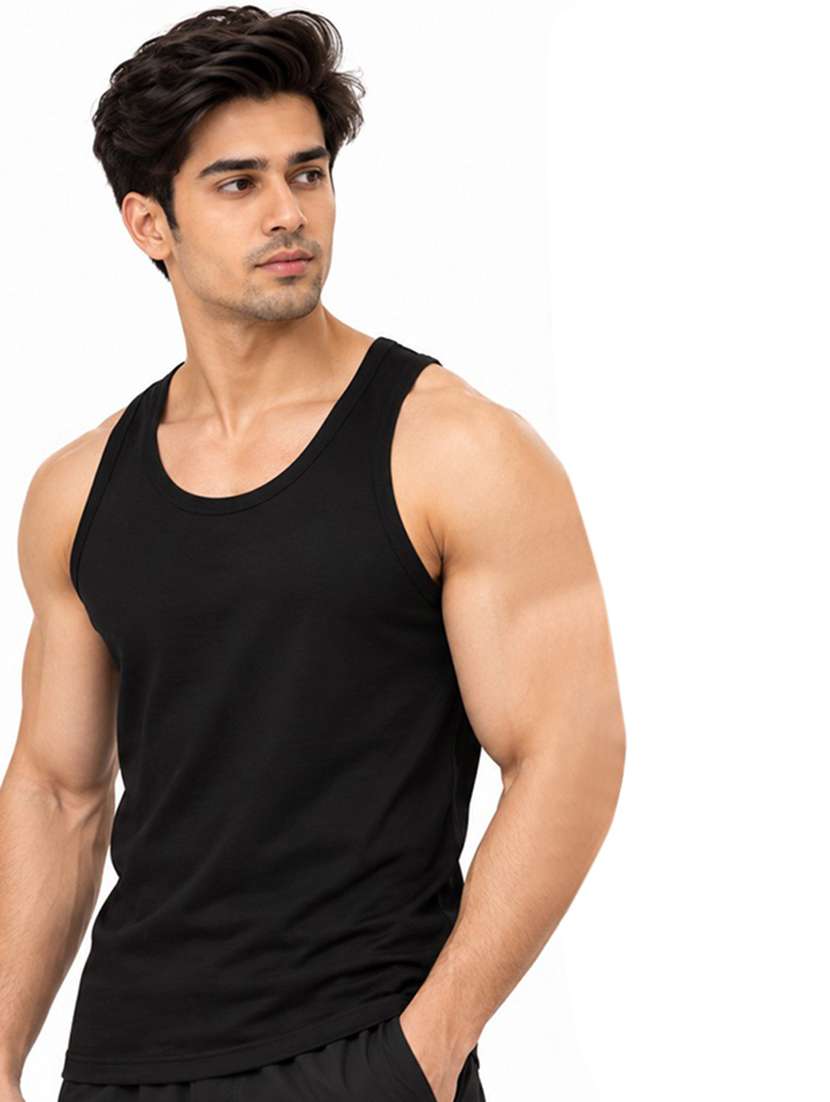 Men Printed Sleeveless Vest - 22762271 -  Standard Image - 1